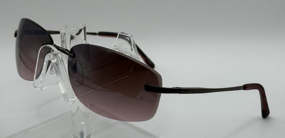 Panama Jack Rimless Sunglasses Brown Gradient Rectangular Unisex PJ659 59